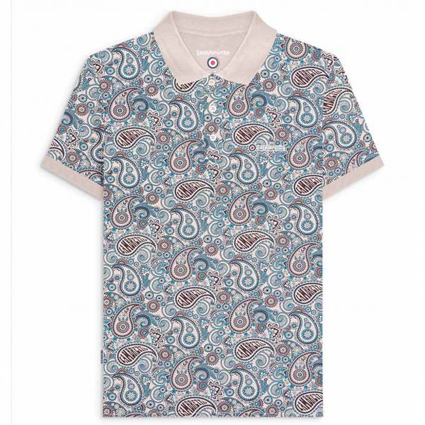 Lambretta Paisley Brand Uomo Polo SS0031-ARGENTO