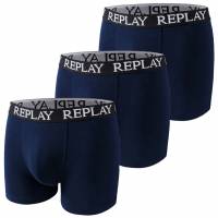 REPLAY Basic Cuff Logo Herren Boxershorts 3er-Pack I101102-N188