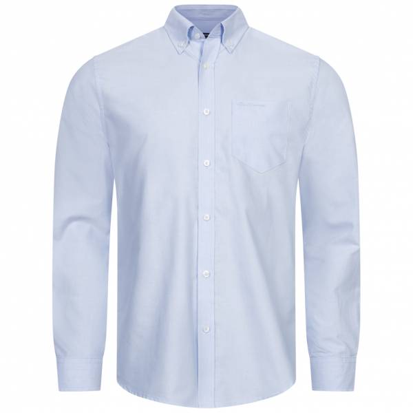 BEN SHERMAN Oxford Uomo Camicia a maniche lunghe 0076260-SKY