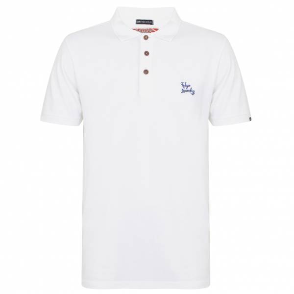 Tokyo Laundry Roseville Cotton Pique Herren Polo-Shirt 1X10922 Optic White