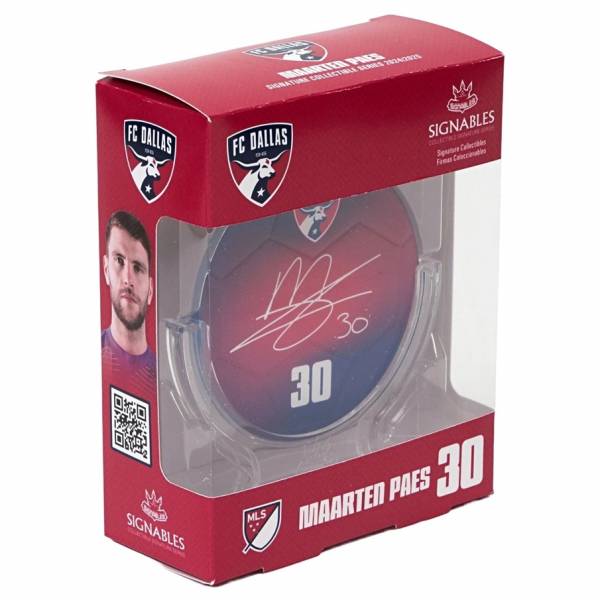 FC Dallas Maarten Paes #30 Pallone da calcio Oggetto da collezione 14 cm 850056417389