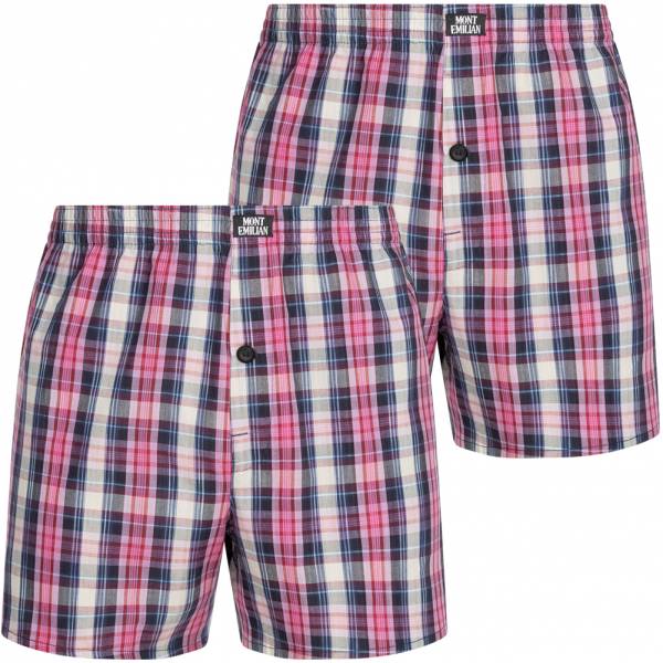 MONT EMILIAN &quot;Nantes&quot; Hommes américain Boxer-short Lot de 2 rose