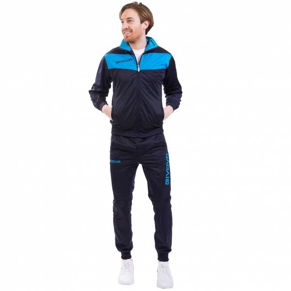 Givova Tuta Visa Tracksuit navy / turquoise