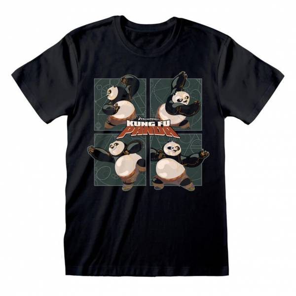 Kung Fu Panda Fighting Stance Herren T-Shirt KFP08358TSB