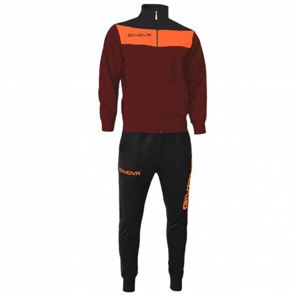 Givova Tuta Campo Tracksuit dark red / orange