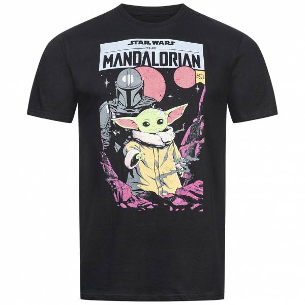 STAR WARS Mandalorian Grogu Comic Herren T-Shirt SWMTS019BLK