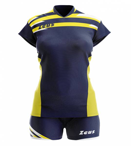 Zeus Kit Itaca Damen Trikot + Shorts 2-tlg. Donn blu/giallo