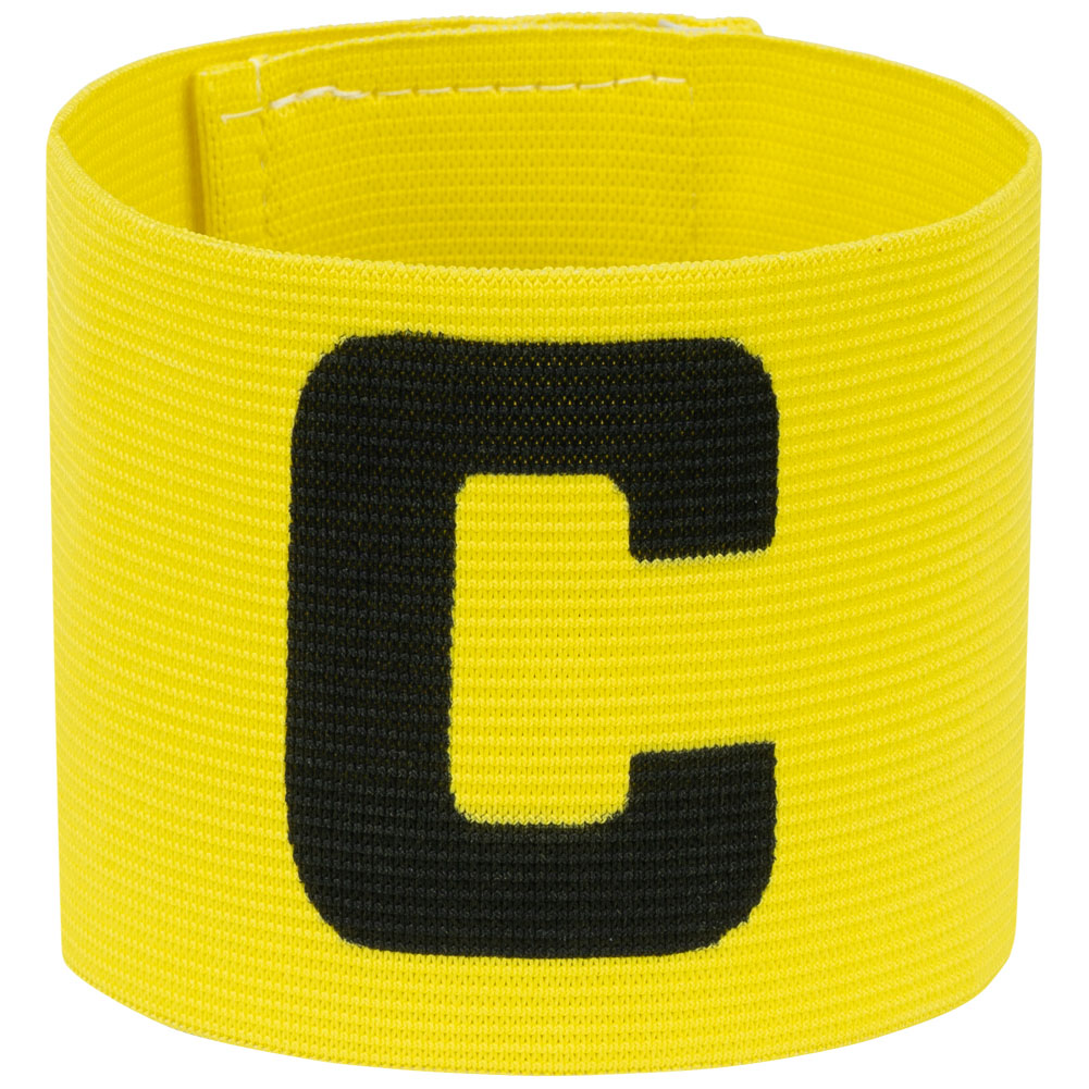 Fascia Da Capitano Calcio/Basket: 6 Bracciali Elastics In Nylon, Regolabili, Colore Arancione, Per Sport Di Squadra