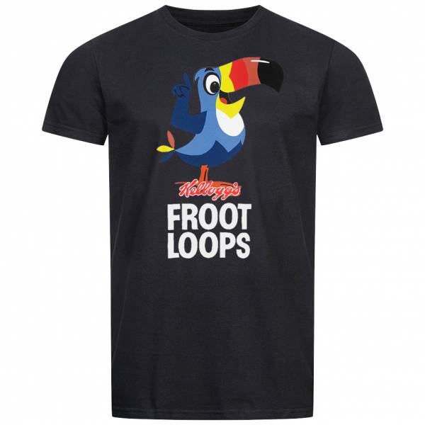 KELLOGGS Froot Loops Toucan Herren T-Shirt POMTS404BLK