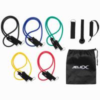 JELEX Fit Set Fitness Tubos de resistencia elásticos 11 piezas.