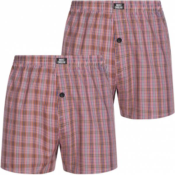 MONT EMILIAN &quot;Nantes&quot; Hommes américain Boxer-short Lot de 2 rouge