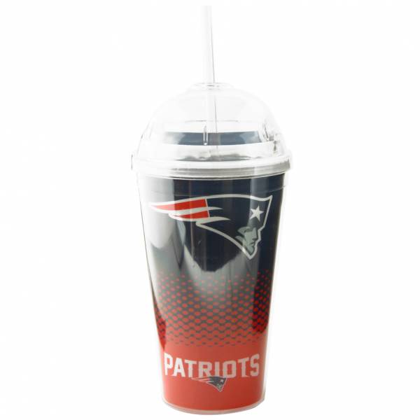 Patriots de la Nouvelle-Angleterre NFL Fan Gobelet avec paille DWNFLFADETSRNP