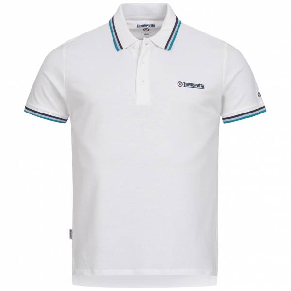 Lambretta Triple Tipped Hommes Polo SS1650-W/N/CB/O