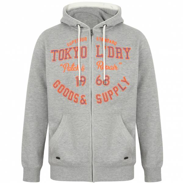 Tokyo Laundry Harper Herren Hoodie 1E12508 Light Grey Marl