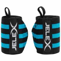 JELEX Strong Fitness Handgelenkbandagen schwarz-blau