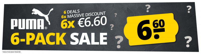 PUMA 6-PACK SALE only 6,6 €