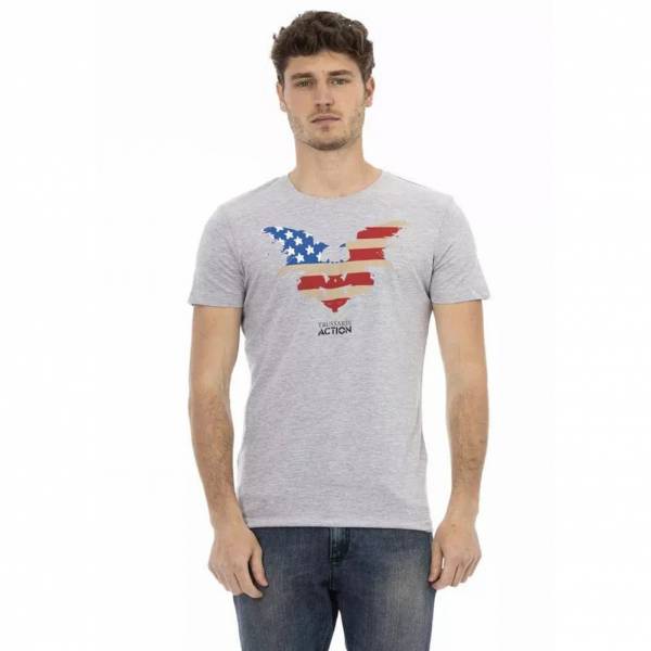TRUSSARDI Action Men USA T-shirt Gray 2AT02F013