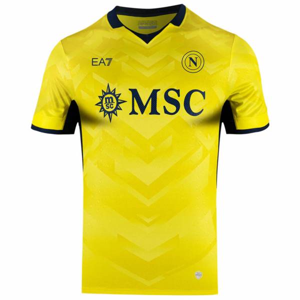 SSC Napoli EA7 Emporio Armani Authentic Hombre Camiseta EASSCN25G07