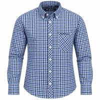 BEN SHERMAN Gingham Herren Langarmhemd 1013894-BLUE