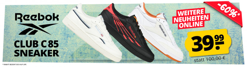 Reebok CLUB C 85 SNEAKER nur 39,99 €