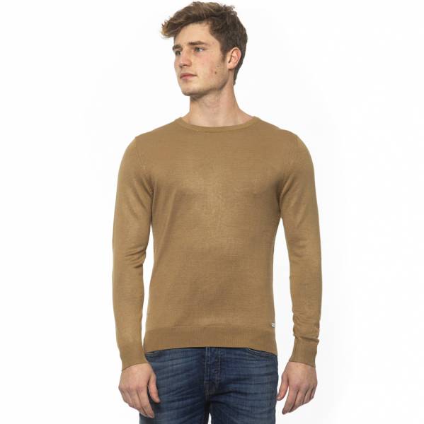 19V69 Versace 1969 Hommes Pull en laine à col rond 0007BEIGE