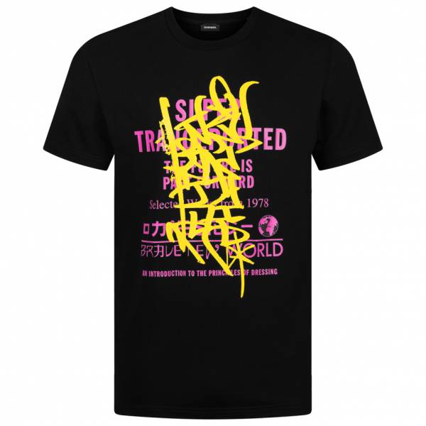 Diesel T-Just-YD Herren T-Shirt 00SNSU 0PATI 900