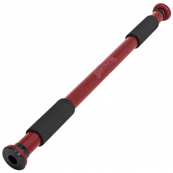 SPORTINATOR Barra de dominadas para marco de puerta 60 - 102 cm rojo vino