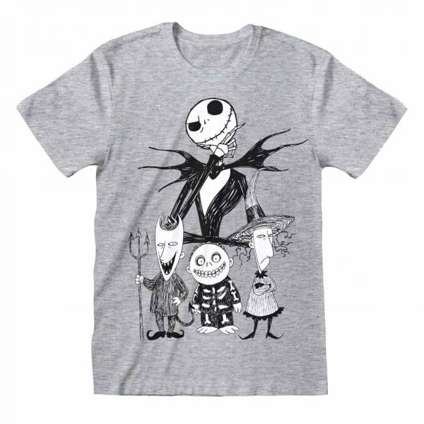 Nightmare Before Christmas Trick Or Treaters Men T-shirt NBX00748TSC