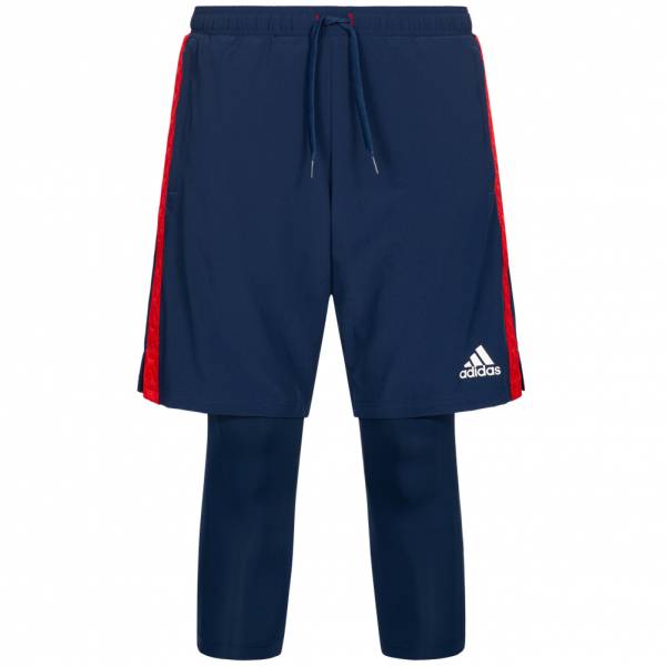 adidas Tango Herren 2 in 1 Trainings Kompressionsshorts FP7897