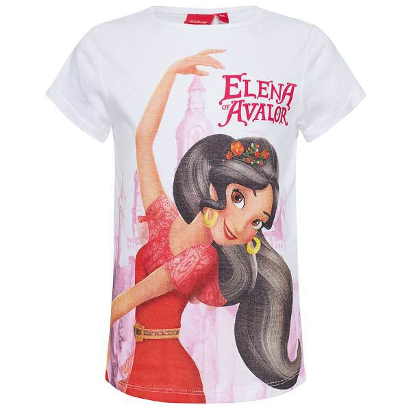 Elena of Avalor Disney Fille T-shirt ER1391-blanc