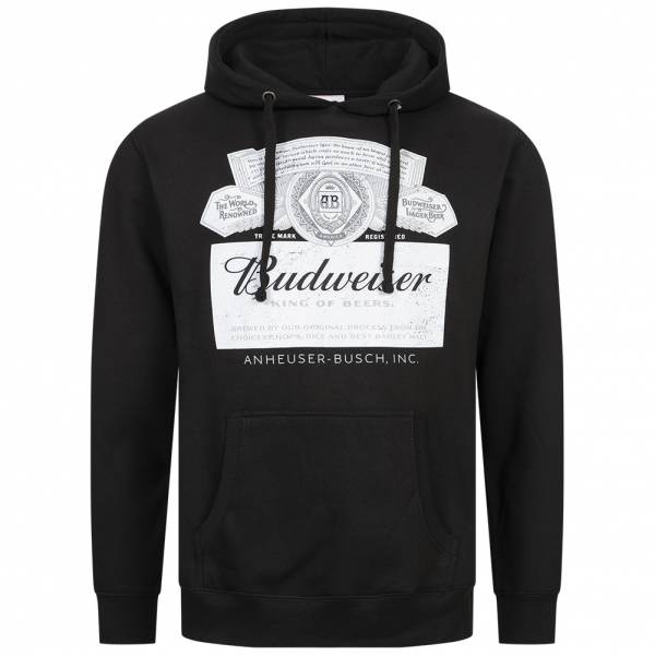 BUDWEISER Hommes Sweat à capuche POMHS140BLK