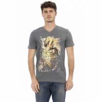 TRUSSARDI Action Men Conqueror V-neck T-shirt Gray 2AT108002