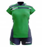 Zeus Kit Itaca Damen Trikot + Shorts 2-tlg. verde/blu