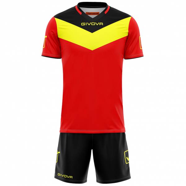 Givova Kit Campo Set Jersey + Shorts red / yellow
