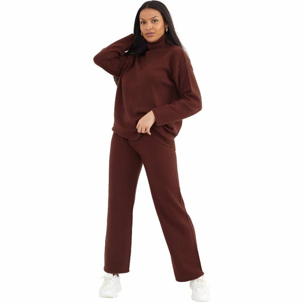 BRAVE SOUL Damen Anzug Rollkragen Pullover und Hose LSET-248BRAKENE