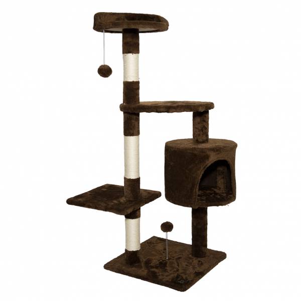 SPOCADO &quot;Athletic&quot; Scratching post for cats 112 x 40 x 40 cm brown