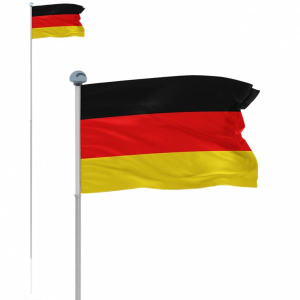 MUWO "Glory" Maszt o wys. 6,1 m do wbicia w ziemię srebrny