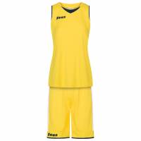 Zeus Kit Flora Femmes Maillot de basket avec short jaune