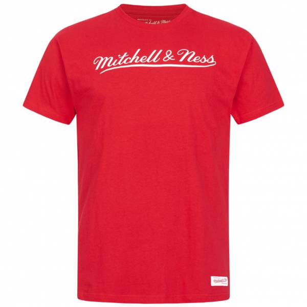 Mitchell & Ness Script Uomo T-shirt MN-BRA-SCRPTLOGOTRAD-REDWHT