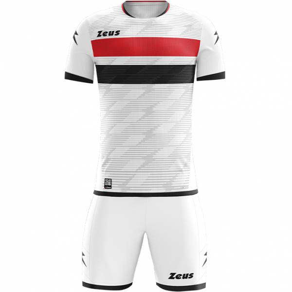 Zeus Icon Teamwear Set Camiseta con pantalones cortos blanco negro