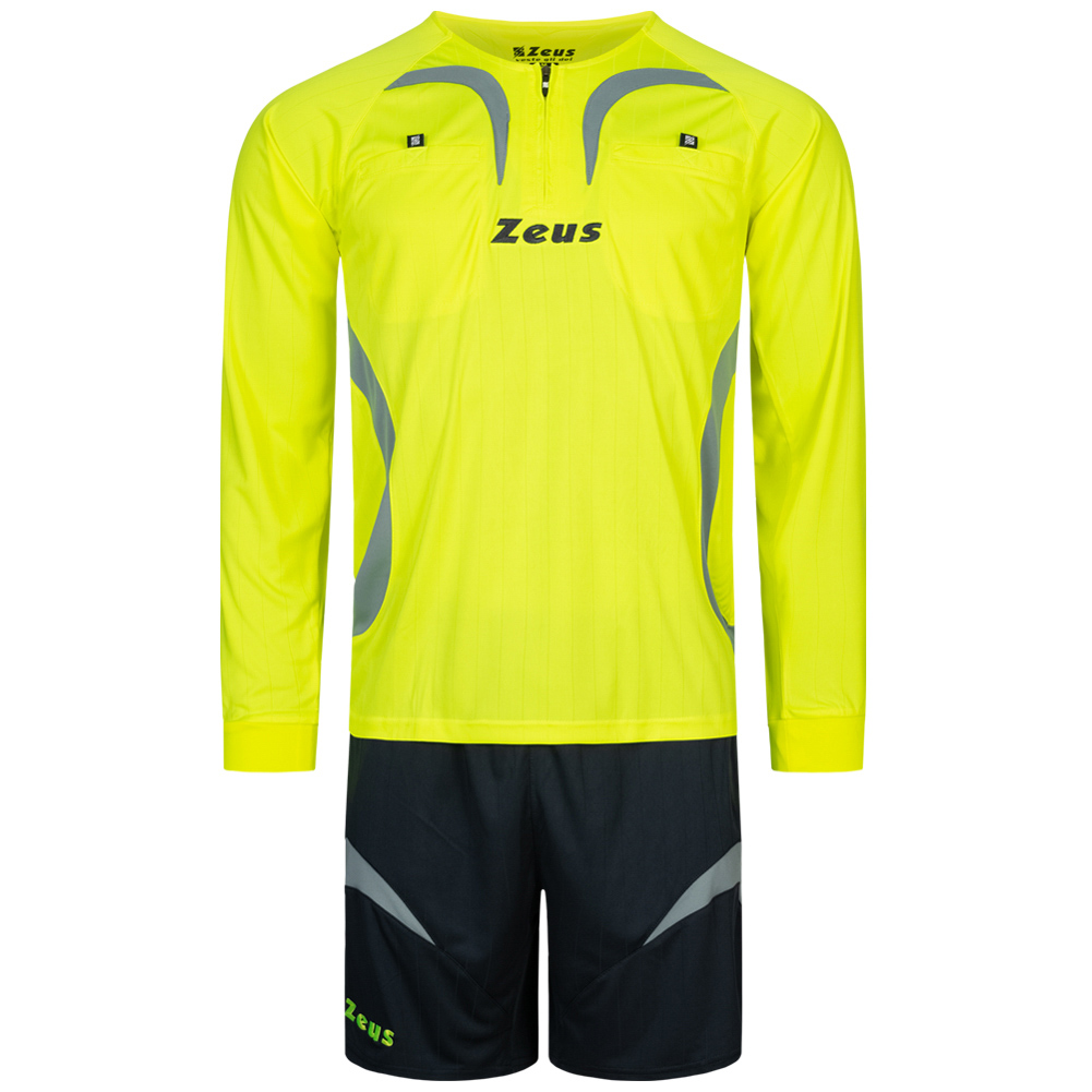 Zeus Conjunto de árbitro Camiseta pantalón corto Amarillo deporte-outlet.es