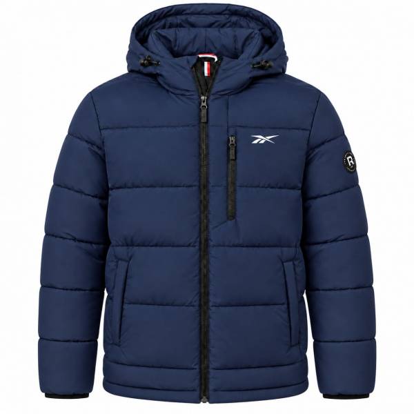 Reebok Stretch Puffer Uomo Giacca invernale OMRB1502-NAVY
