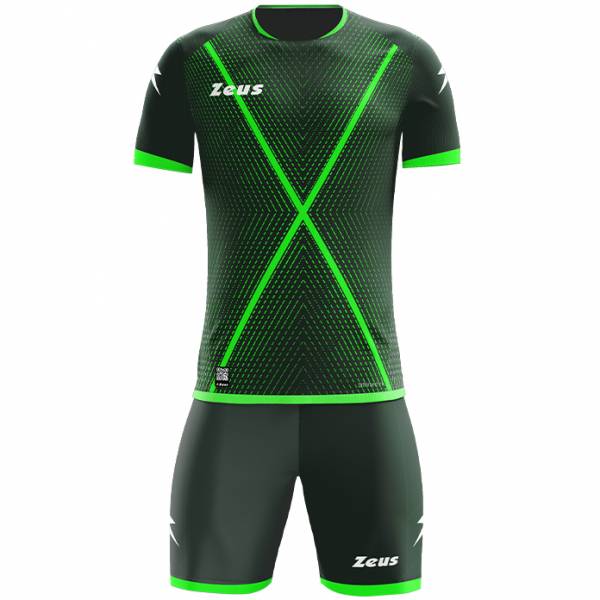 Zeus Icon Teamwear Set Camiseta con pantalones cortos verde verde neón
