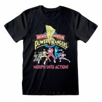 Power Rangers Morph Into Action Men T-shirt POW02660TSB
