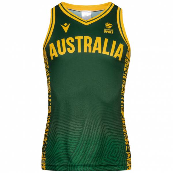 Australia Pallone da basket macron Indigenous Donna Maglia verde