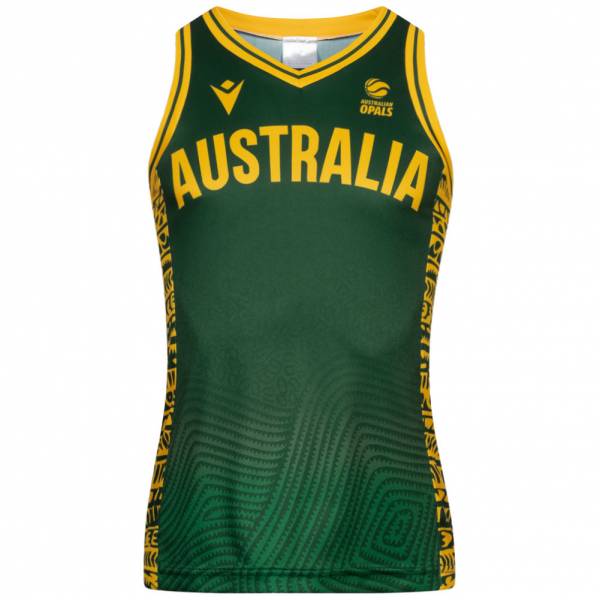 Image of Australia Pallone da basket macron Indigenous Donna Maglia verde