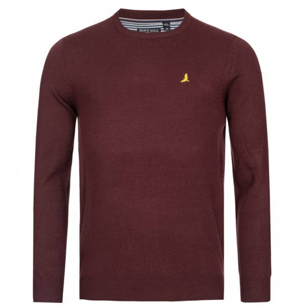 BRAVE SOUL Einstein Herren Sweatshirt MK-248EINSTEIN DK BURGUNDY