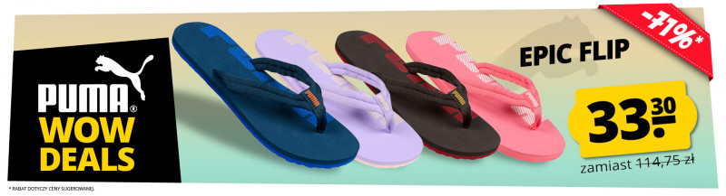 PUMA WOW Deal Epic Flip tylko 33,3 Zł