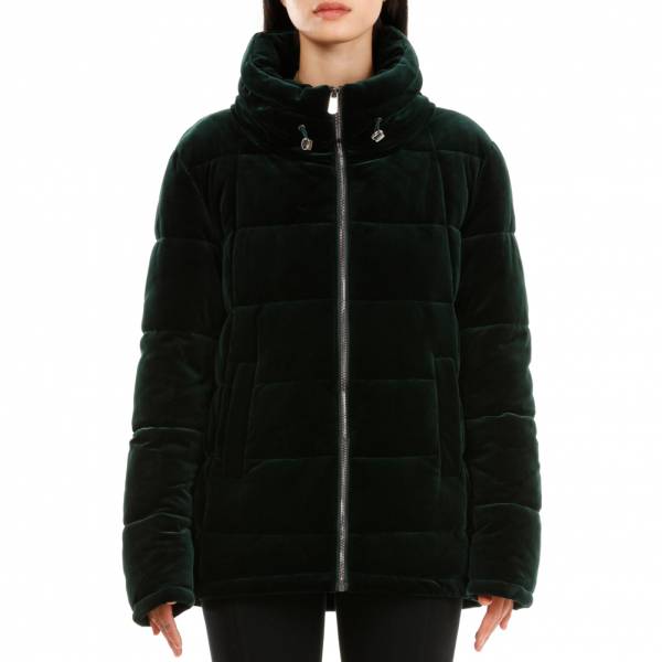 19V69 Versace 1969 Damen Samtoptik Winterjacke 0097VERDE