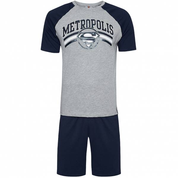 Superman DC Comics Hommes Pyjama ET3531-gris